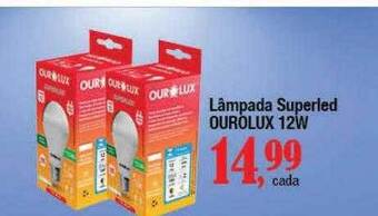 Supermercados Unidos Lâmpada superled ourolux 12w oferta