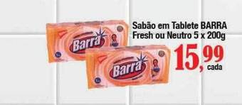 Supermercados Unidos Sabão em tablete barra fresh ou neutro oferta