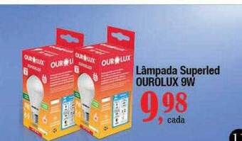 Supermercados Unidos Lâmpada superled ourolux 9w oferta