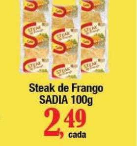 Supermercados Unidos Steak de frango sadia oferta