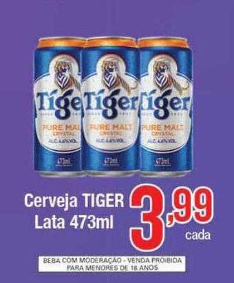 Supermercados Unidos Cerveja tiger lata oferta