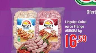 Supermercados Unidos Linguiça suína ou de frango aurora kg oferta