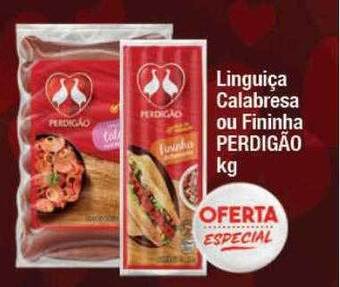 Supermercados Unidos Linguiça calabresa ou fininha perdigão kg oferta