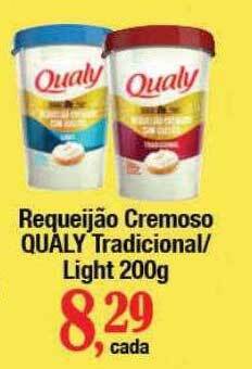 Supermercados Unidos Requeijão cremoso qualy tradicional - light oferta