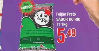 Supermercados Unidos Feijão preto sabor do rio t1 oferta