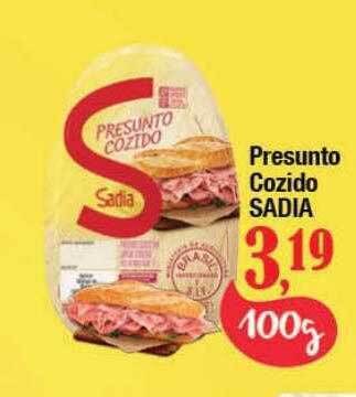 Supermercados Unidos Presunto cozido sadia oferta
