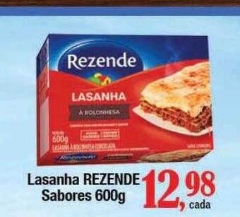 Supermercados Unidos Lasanha rezende sabores oferta