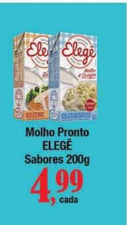Supermercados Unidos Molho pronto elegê sabores oferta