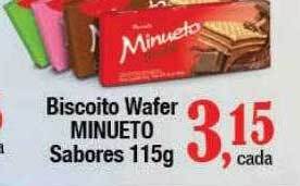 Supermercados Unidos Biscoito wafer minueto sabores oferta