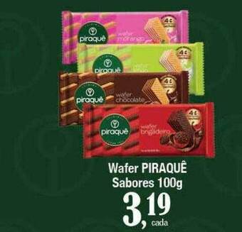 Wafer piraquê sabores