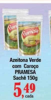 Supermercados Unidos Azeitona verde com caroço pramesa oferta