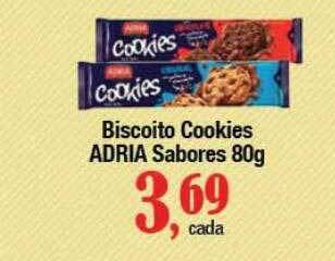 Supermercados Unidos Biscoito cookies adria sabores oferta