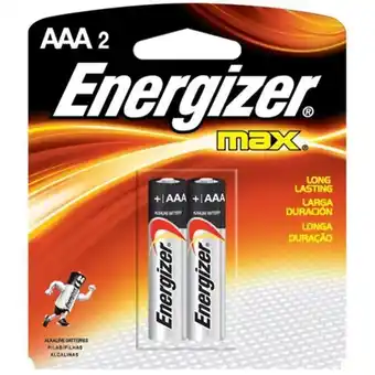 Pilha aaa energizer max embalagem 2 un