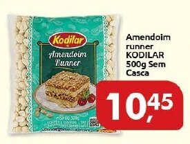 Supermercados Nori Amendoim runner Kodilar 500g sem casca oferta