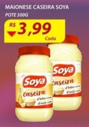 Maionese caseira Soya 500g