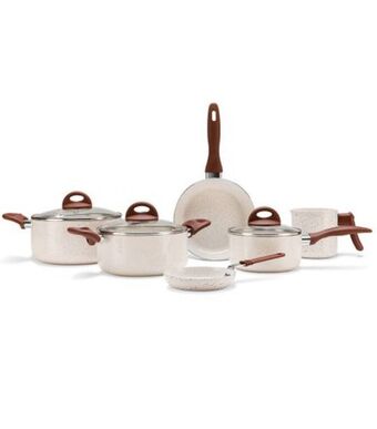 Freitas Varejo Jogo de panelas life smart plus em cerâmica 6 peças branco vanilla brinox 4791102 oferta