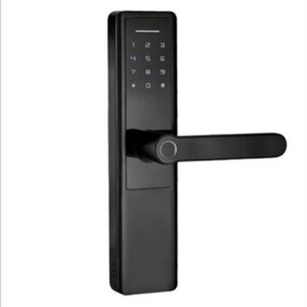 Leroy Merlin Fechadura eletrônica digital biométrica beluni black oferta