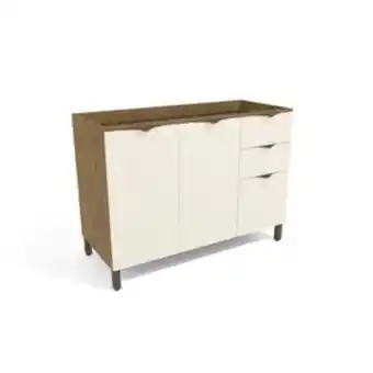 Lojas Certel Balcão de pia kappesberg lótus 2 portas 3 gavetas j725 oferta