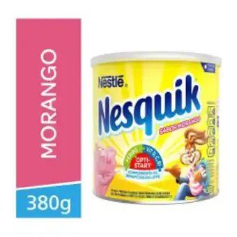 Achocolatado em pó morango nesquik 380g