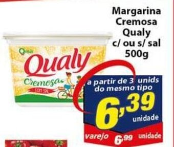 Vencedor Atacadista Margarina Cremosa Qualy c/ ou s/ sal 500g oferta