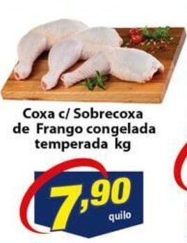 Vencedor Atacadista Coxa c/ Sobrecoxa de Frango congelada temperada 1kg oferta