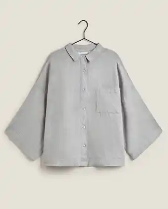Camisa linho manga comprida