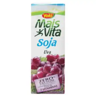 Alimento com soja mais vita yoki sabor uva 1l