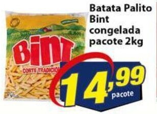 Vencedor Atacadista Batata Palito Bint congelada pacote 2kg oferta