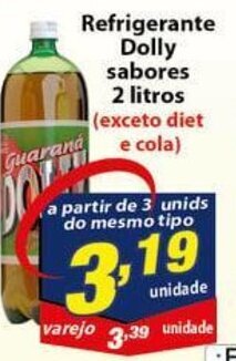 Vencedor Atacadista Refrigerante dolly sabores 2L oferta