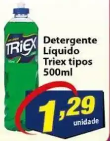 Vencedor Atacadista Detergente Liquido Triex 500ml oferta