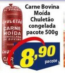 Vencedor Atacadista Carne Bovina Moida Chuletao Congelada 500g oferta