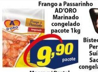 Vencedor Atacadista Frango a Passarinho Ad'Oro Marinado congelado pacote 1kg oferta
