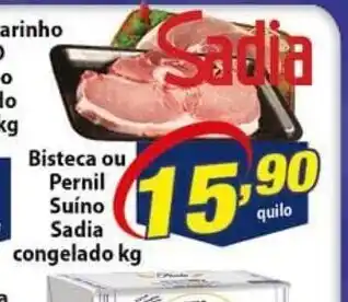 Vencedor Atacadista Bisteca ou Pernil Suino Sadia congelado 1kg oferta