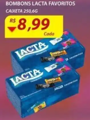 Assaí Atacadista Bombons Lacta Favoritos 250.6g oferta