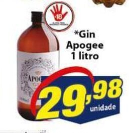 Vencedor Atacadista Gin Apogee 1L oferta
