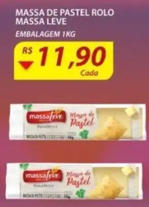 Assaí Atacadista Massa de Pastel Rolo Massa Leve 1kg oferta