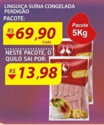 Assaí Atacadista Linguica Suina congelada Perdigao 5kg oferta