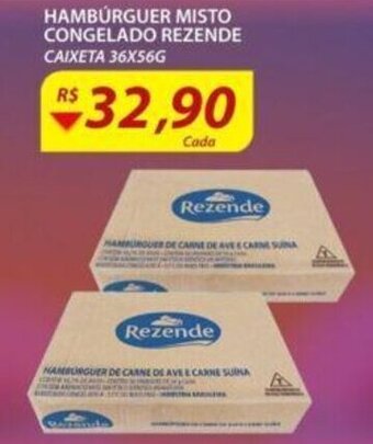 Assaí Atacadista Hamburguer misto congelado Rezende 36x56g oferta