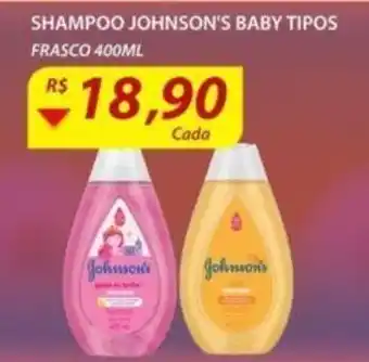 Assaí Atacadista Shampoo Johnson's Baby tipos 400ml oferta
