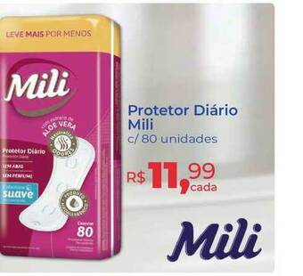 Hiper Farma Protetor Diário Mili oferta