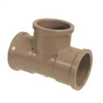Tê simples 90° curta soldável pvc marrom 25 mm - krona 