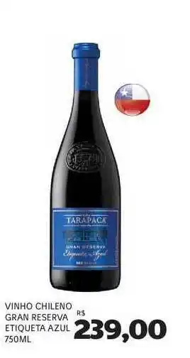 Supermercados Real Vinho Chileno Gran Reserva Etiqueta Azul 750ml oferta