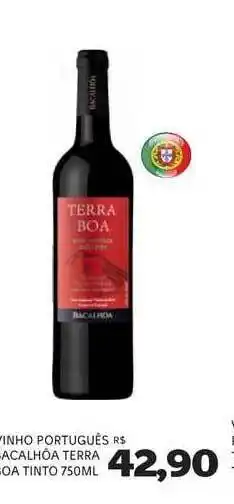 Supermercados Real Vinho Português Bacalhôa Terra Boa Tinto 750ml oferta