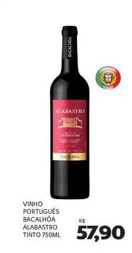 Supermercados Real Vinho Português Bacalhoa Alabastro Tinto 750ml oferta