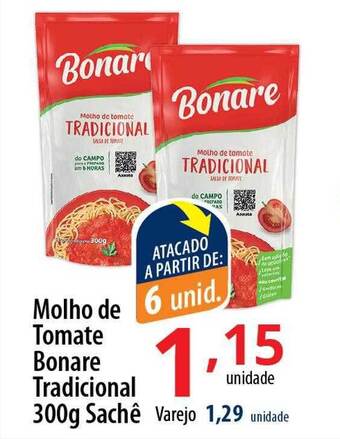 Akki Atacadista Molho de tomate bonare tradicional oferta