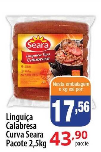 Akki Atacadista Linguiça calabresa curva seara oferta