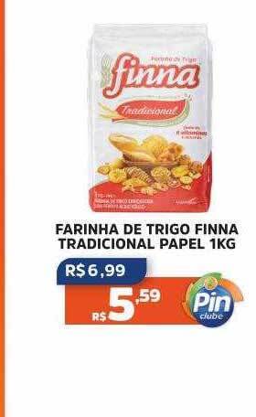 Pinheiro Supermercado Farinha de trigo finna tradicional papel oferta