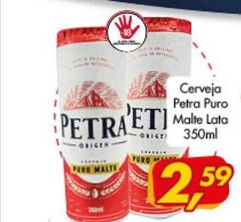 Cerveja petra puro malte lata