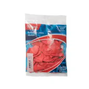 Balao regina lisco com 50 unidades vermelho