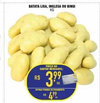 Mercantil Rodrigues Batata lisa, inglesa ou bingi oferta